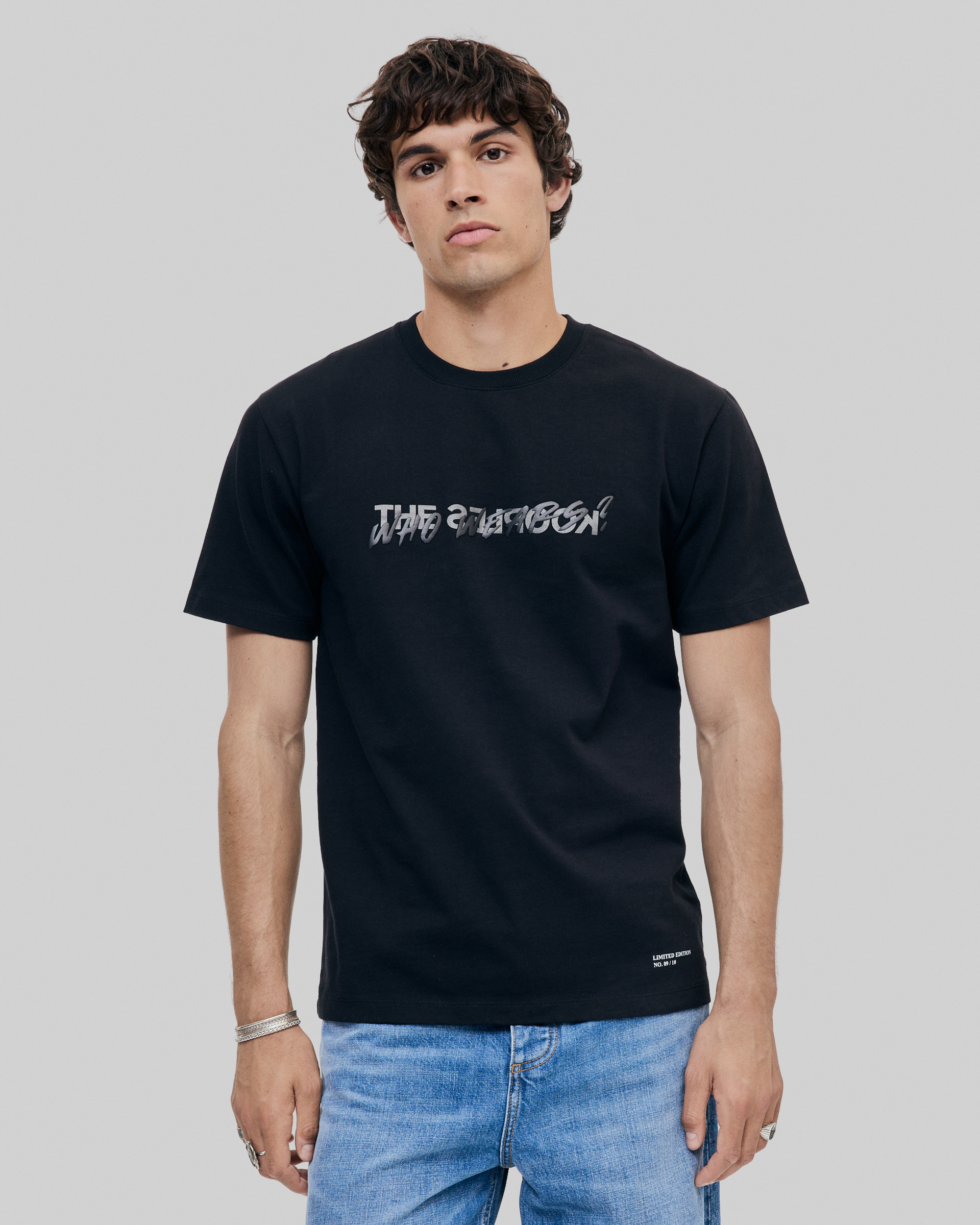 'Who Wears" unisex black t-shirt