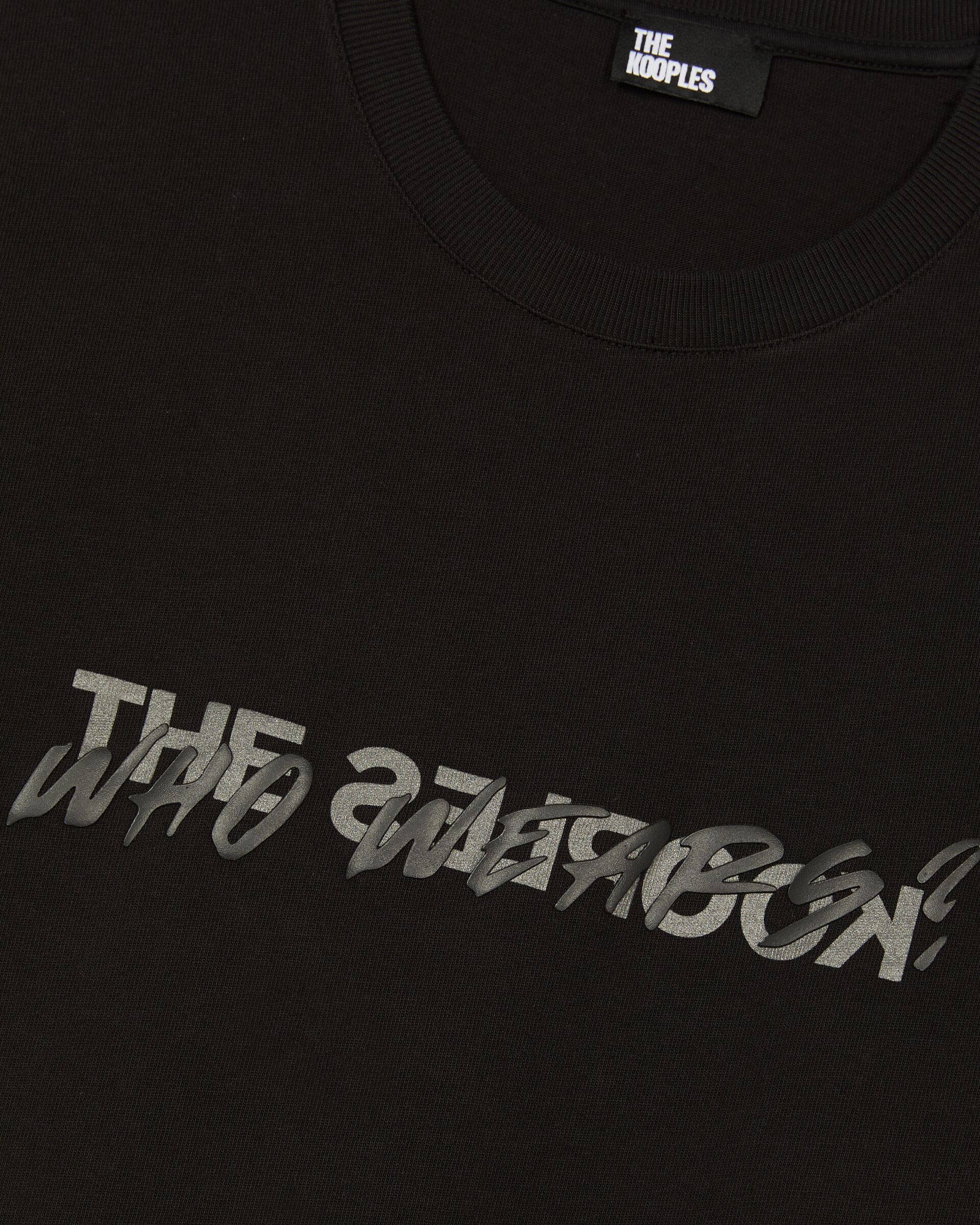 'Who Wears" unisex black t-shirt