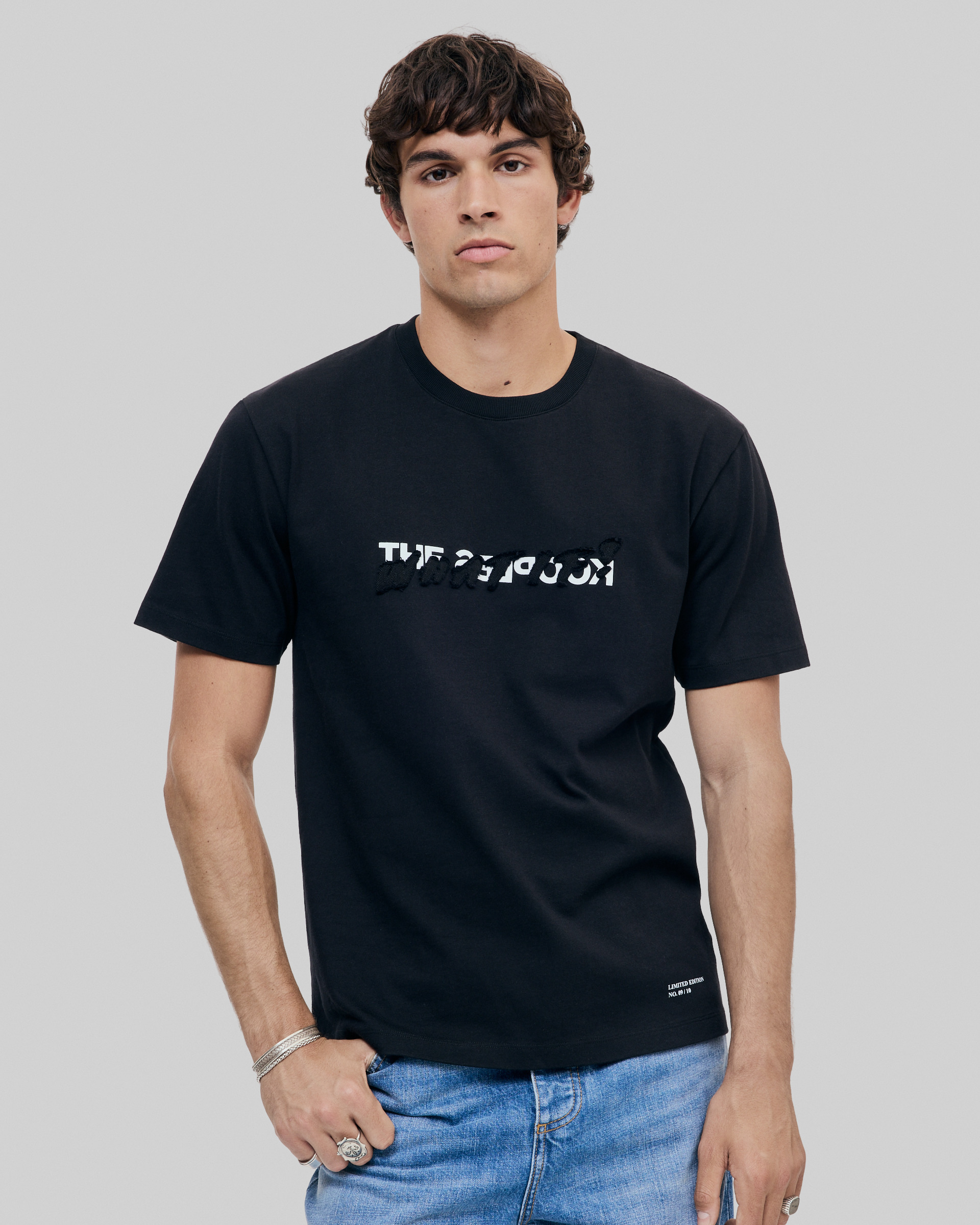 unisex black 'What If' T-shirt