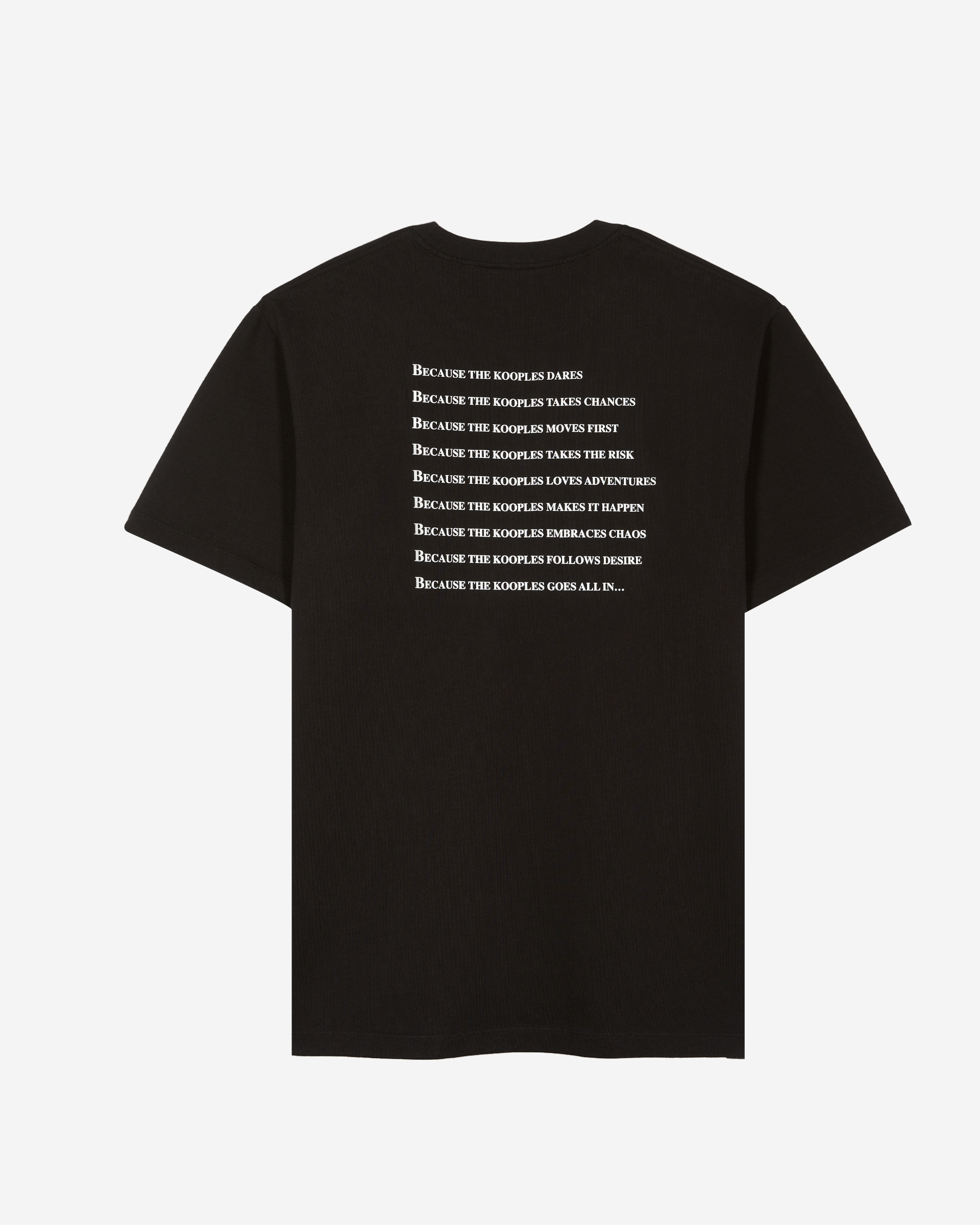 'Why Not' black unisex T-shirt