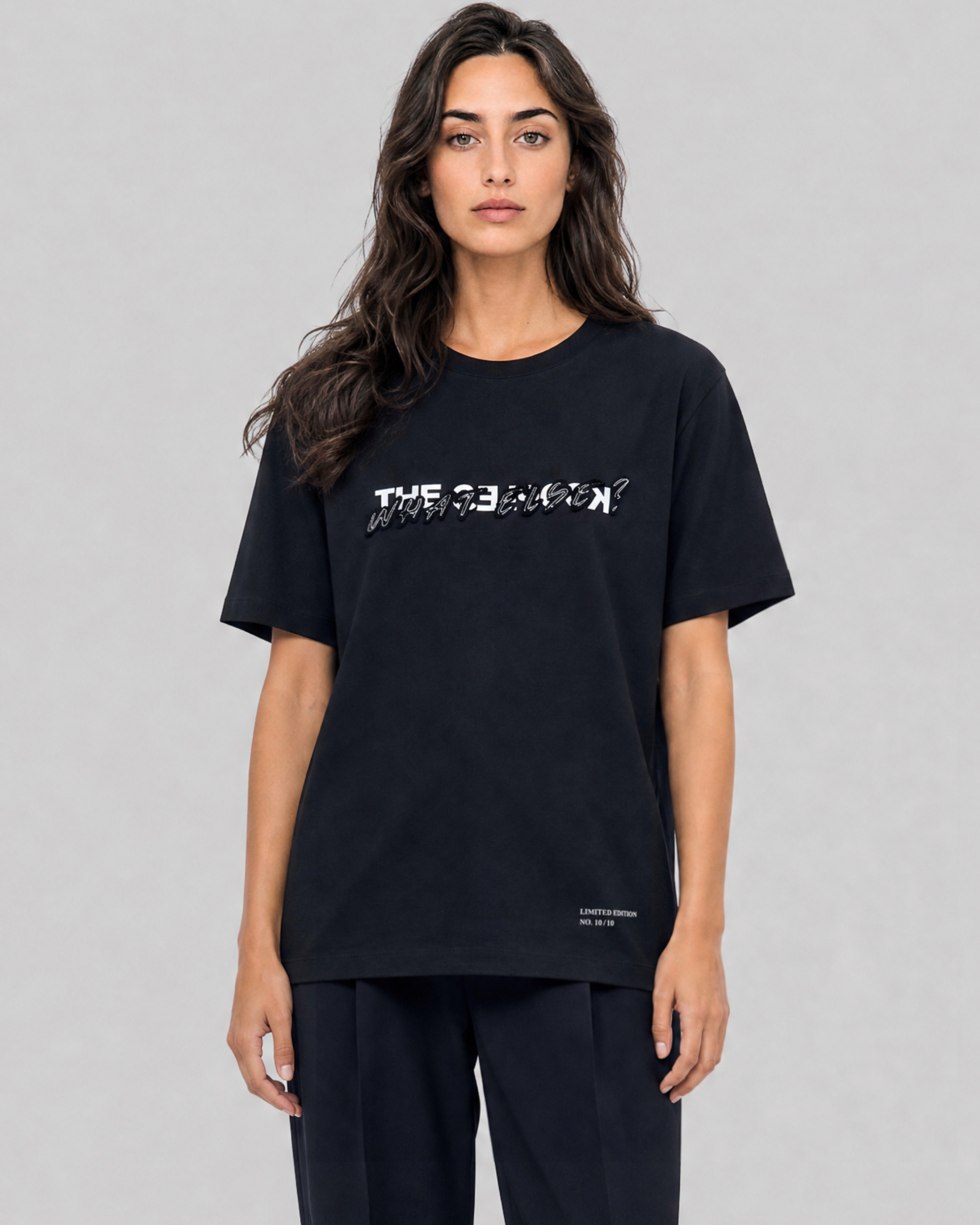 'What Else' black unisex T-shirt