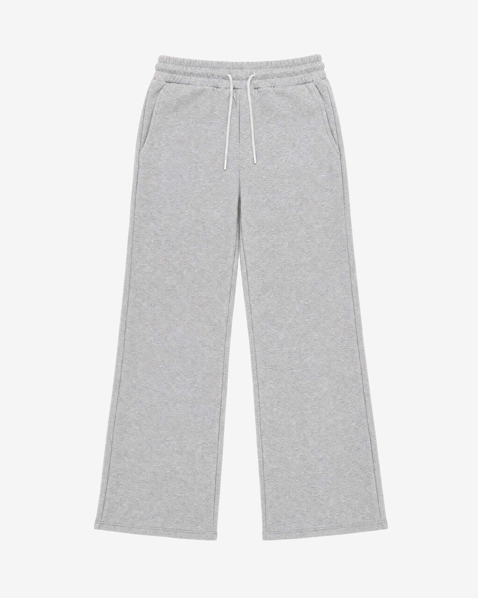 Straight-leg gray joggers