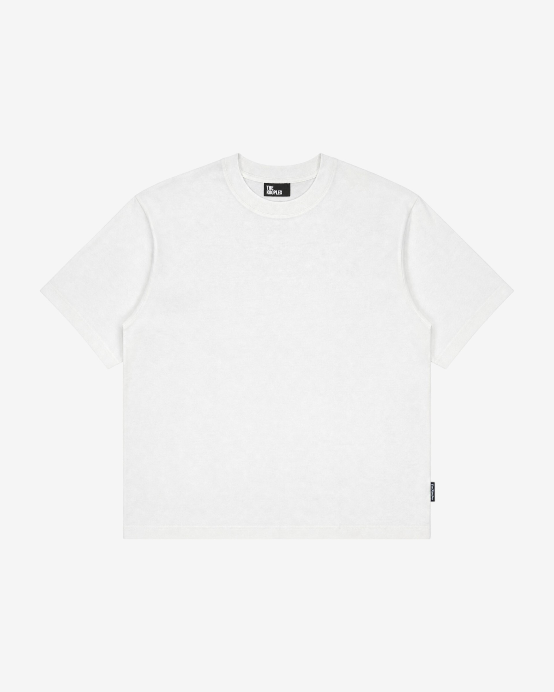 White cotton crew-neck T-shirt