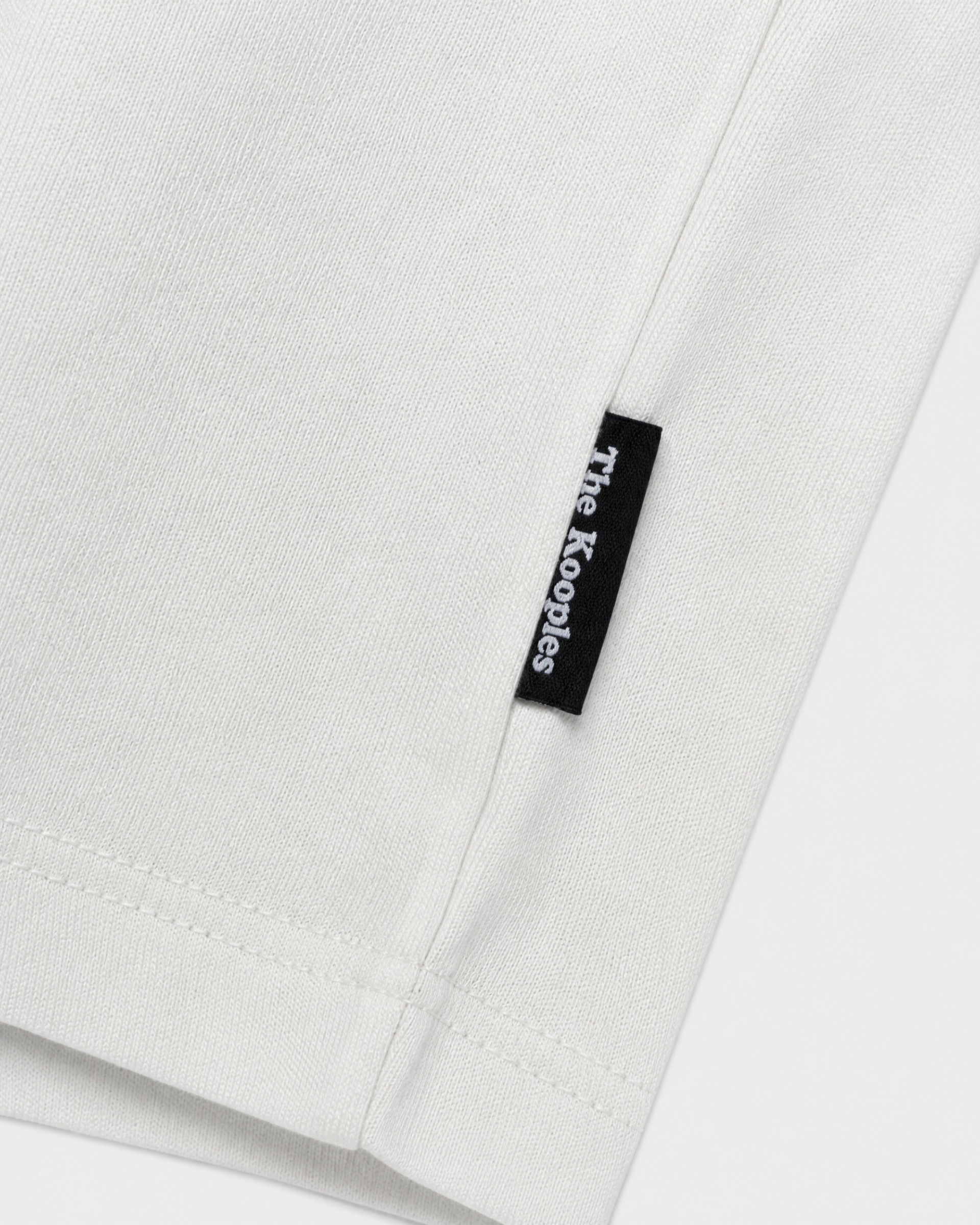White cotton crew-neck T-shirt