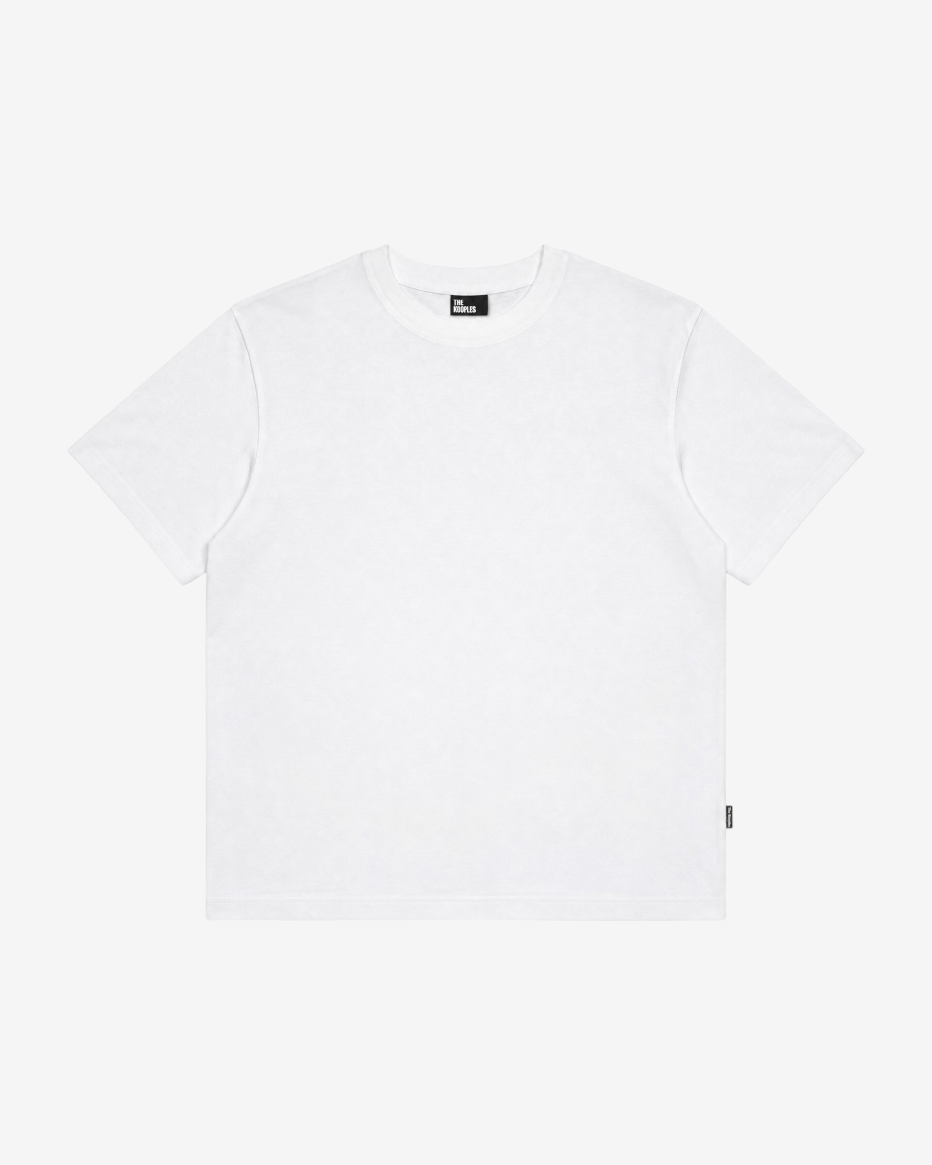 Solid white T-shirt