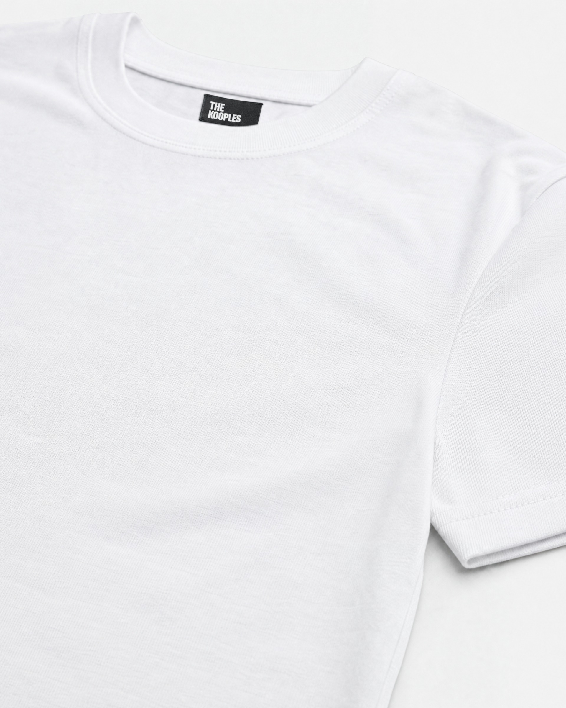 Solid white T-shirt