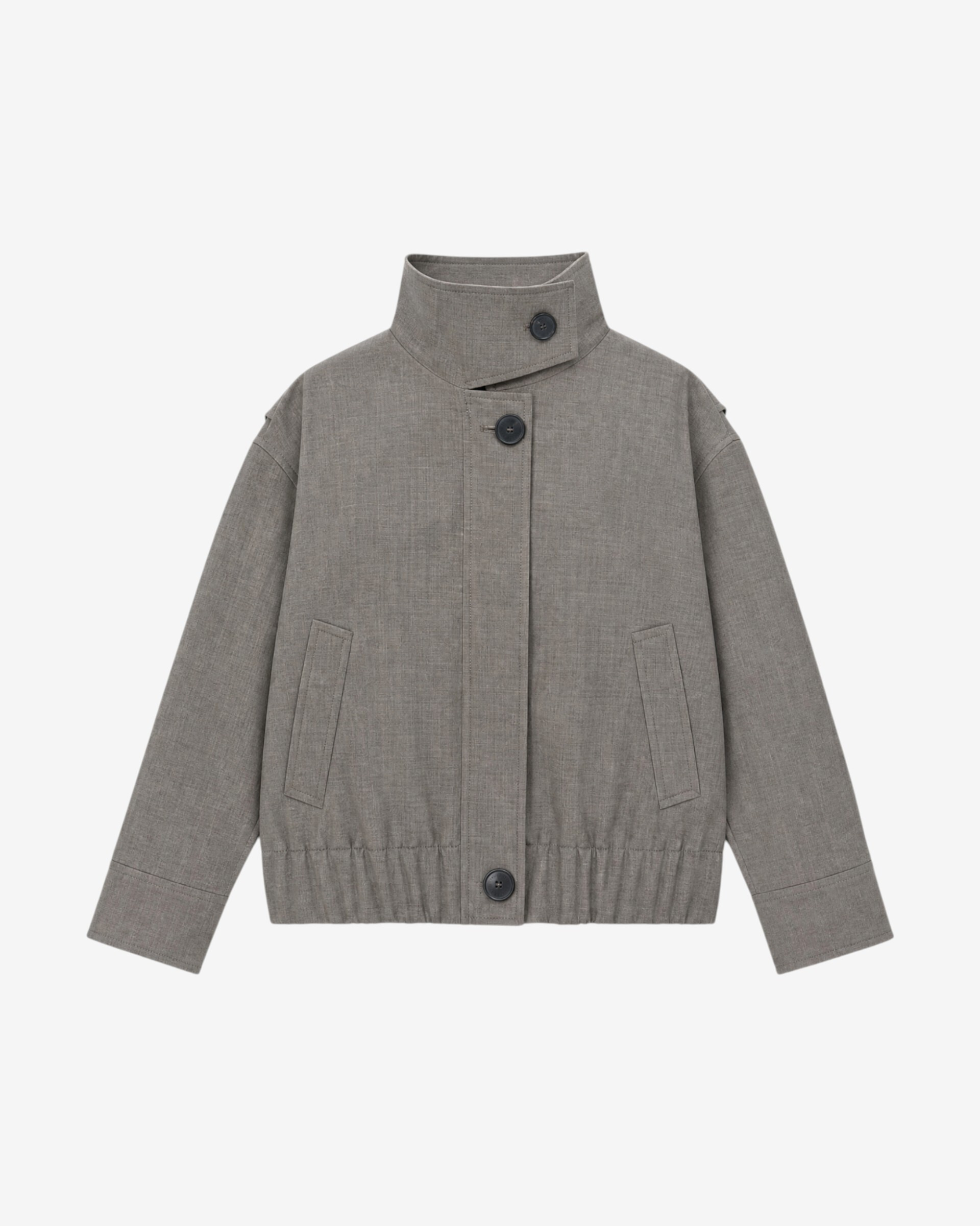 Beige wool-blend jacket