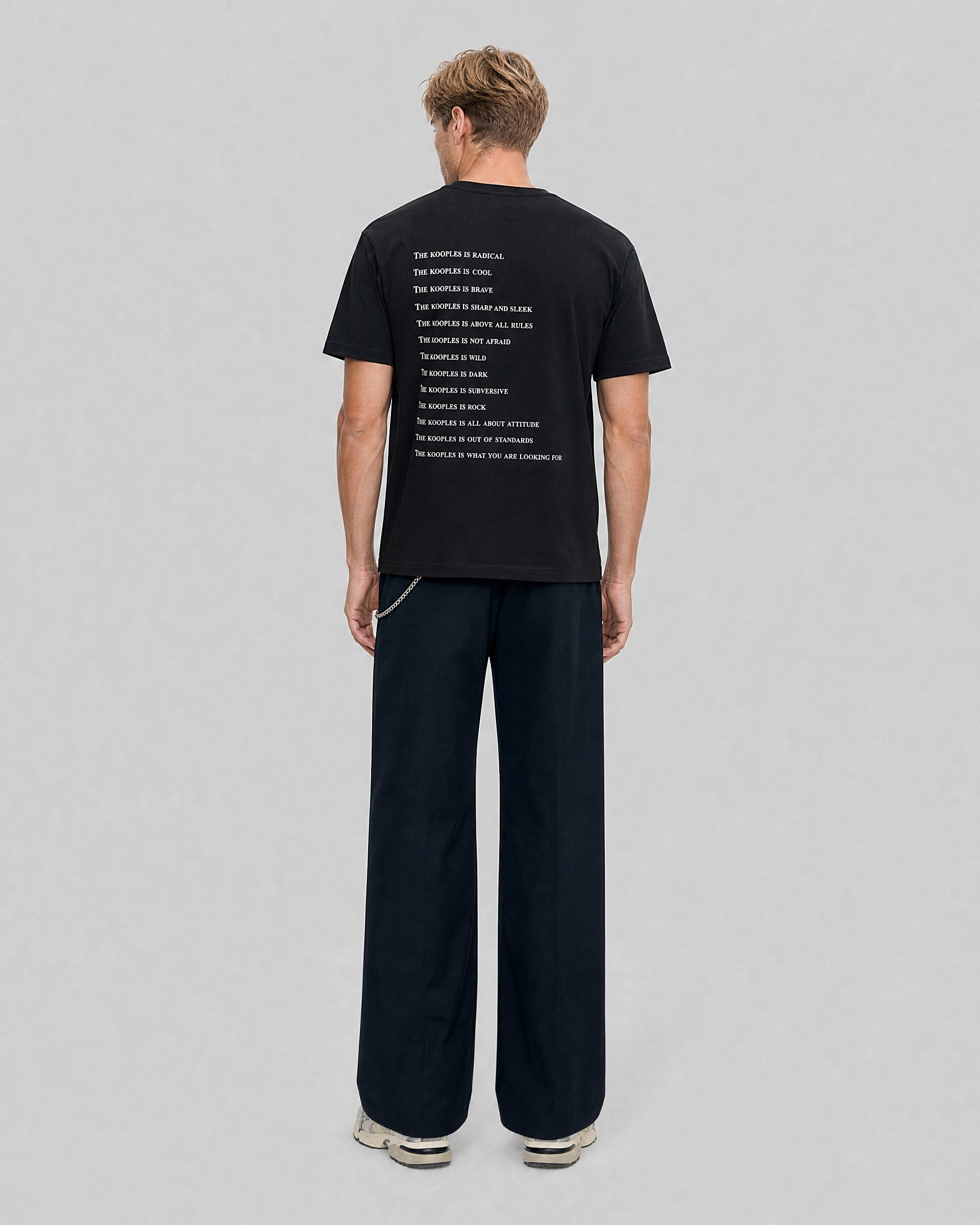 'What is Fluo' T-shirt in black