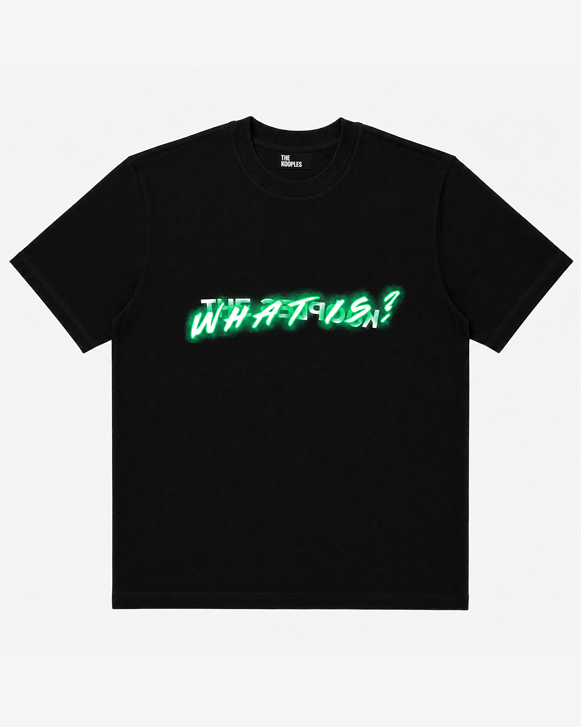 'What is Fluo' T-shirt in black