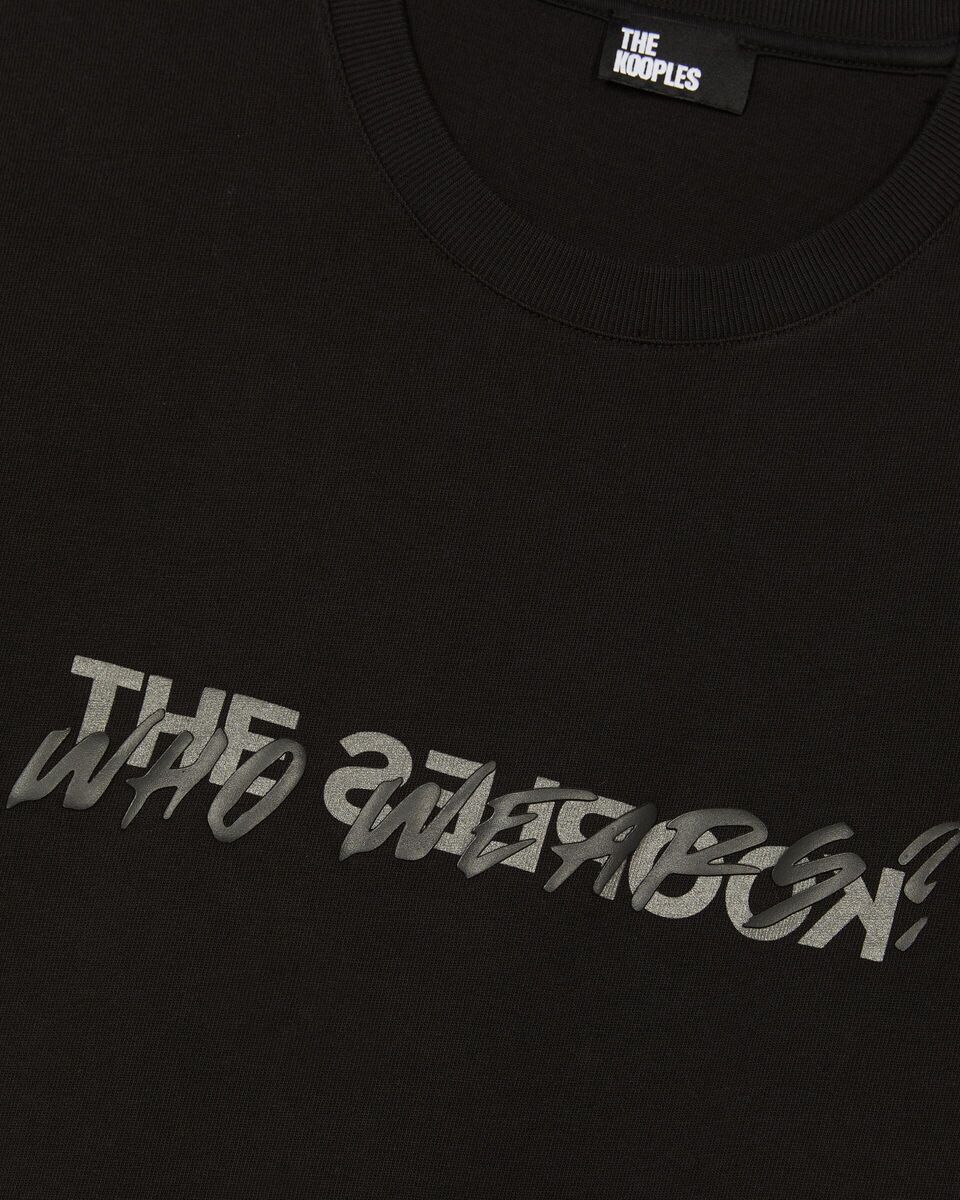 'Who Wears" unisex black t-shirt