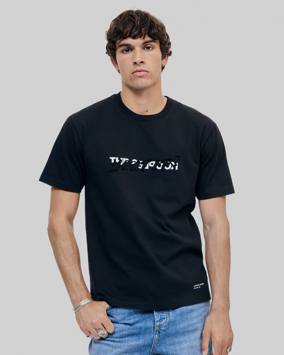 unisex black 'What If' T-shirt