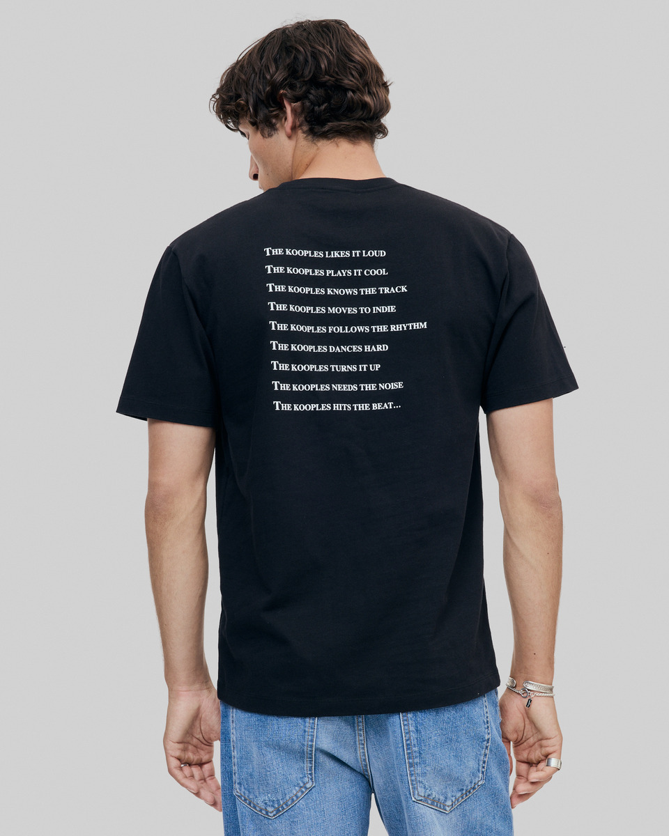 unisex black 'What If' T-shirt