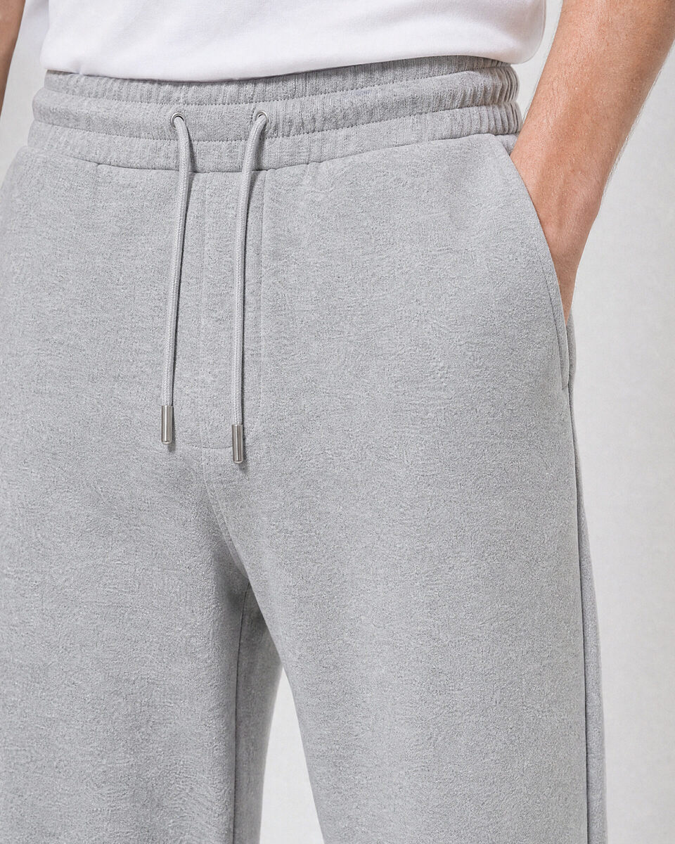 Straight-leg gray joggers