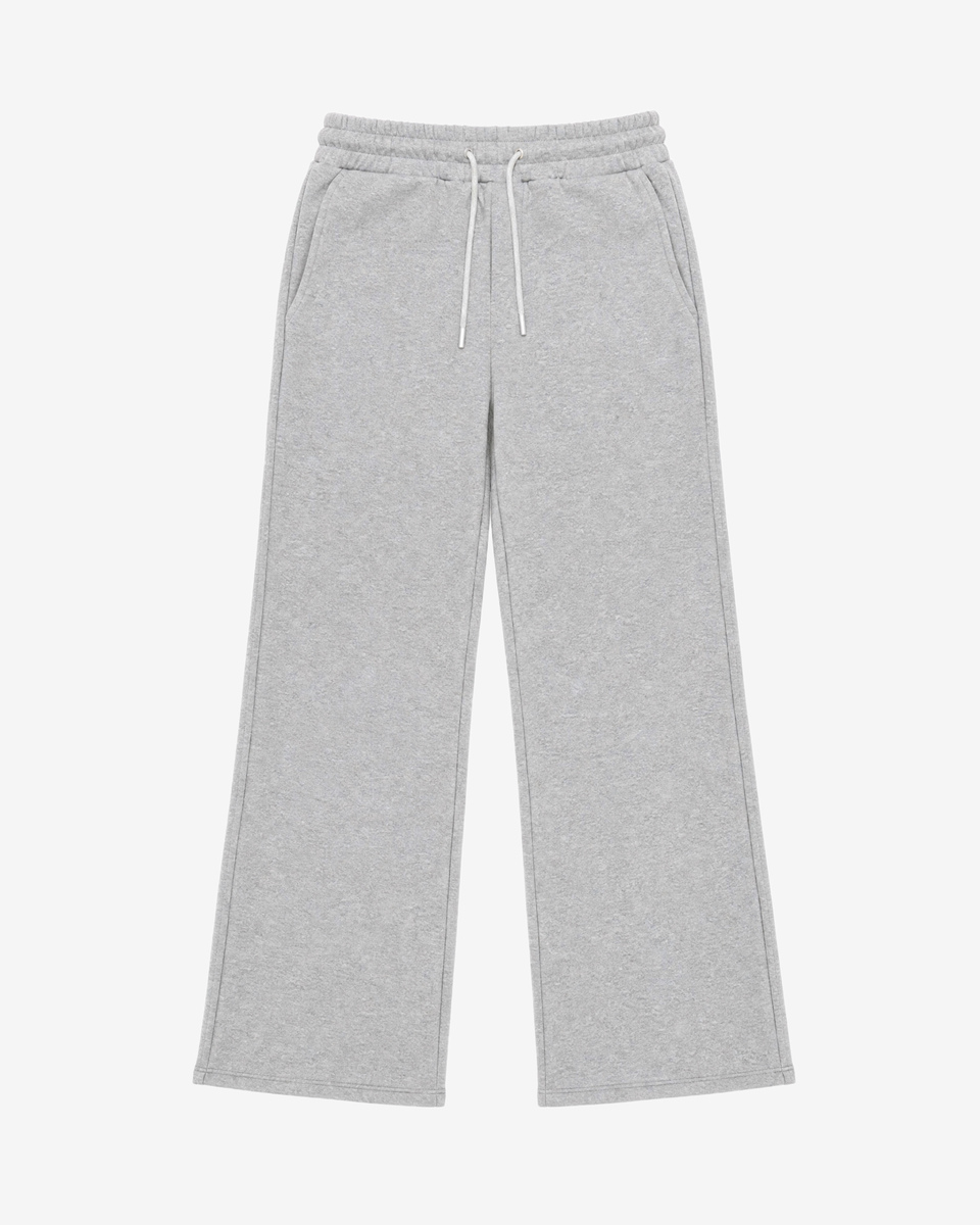 Straight-leg gray joggers