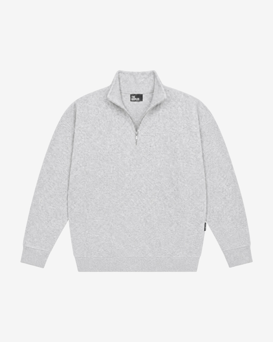 Gray Trucker-Style Sweatshirt