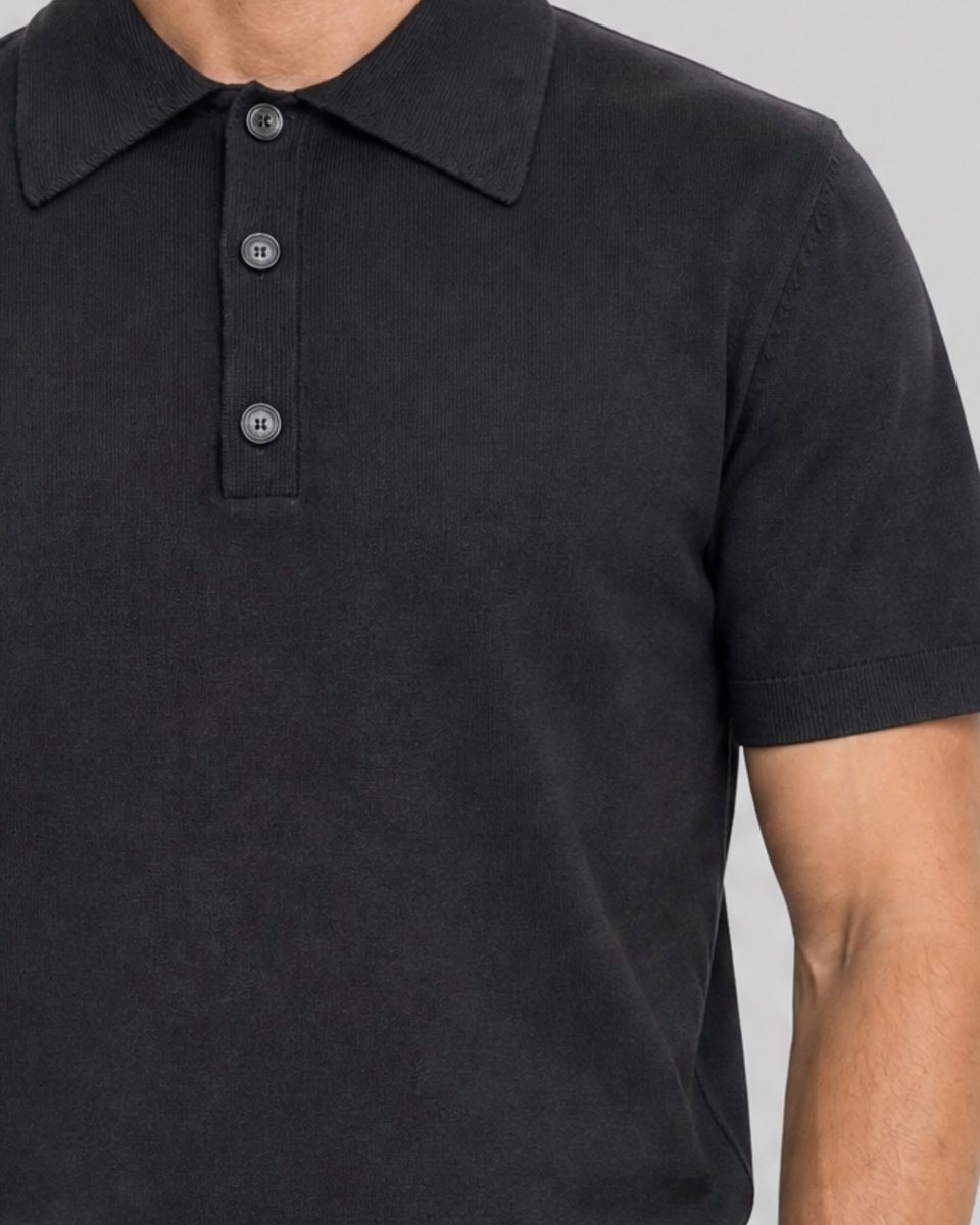 Black Polo-Neck Sweater
