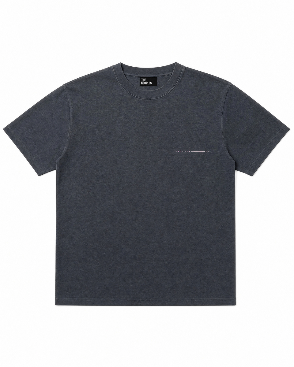 Black T-shirt with motorcycle screen print
