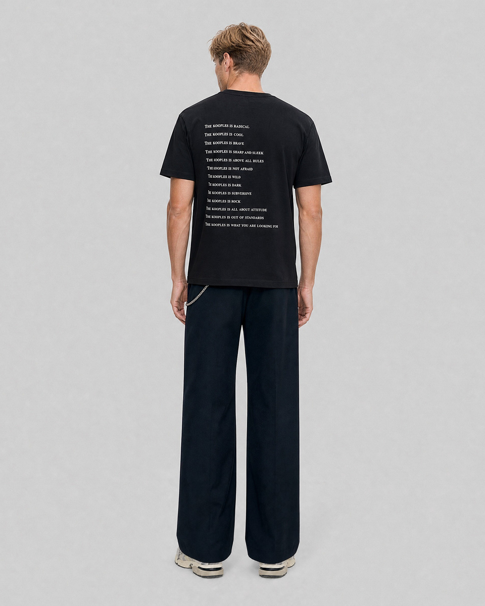 'What is Fluo' T-shirt in black