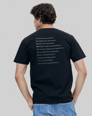 'Who Wears" unisex black t-shirt