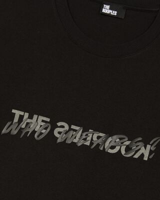 'Who Wears" unisex black t-shirt