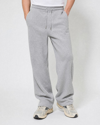 Straight-leg gray joggers