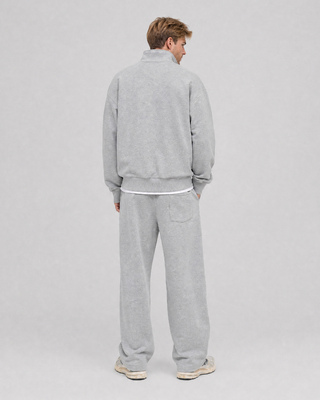 Straight-leg gray joggers