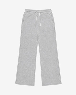 Straight-leg gray joggers