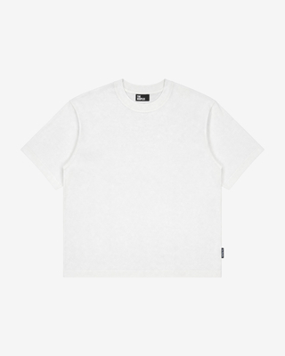 White cotton crew-neck T-shirt