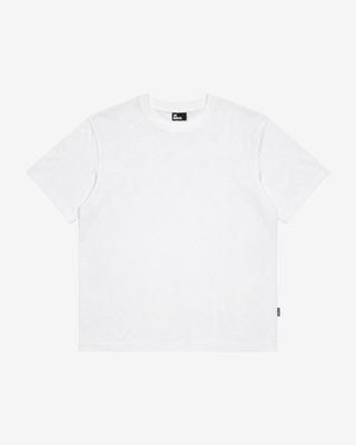 Solid white T-shirt