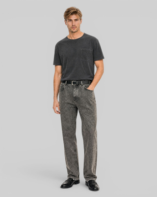 Solid black faded T-shirt