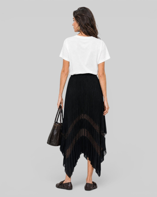 White cotton V-neck T-shirt