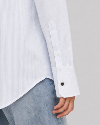 White Striped Cotton Shirt