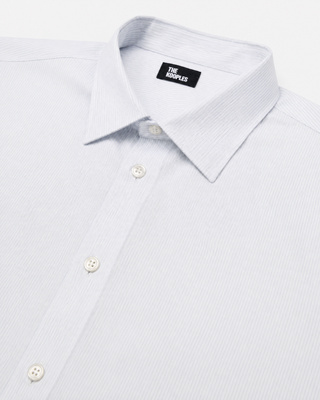 White Striped Cotton Shirt