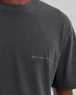 Black T-shirt with motorcycle screen print