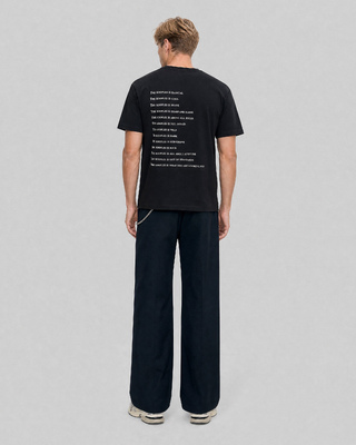 'What is Fluo' T-shirt in black