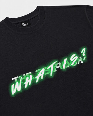 'What is Fluo' T-shirt in black