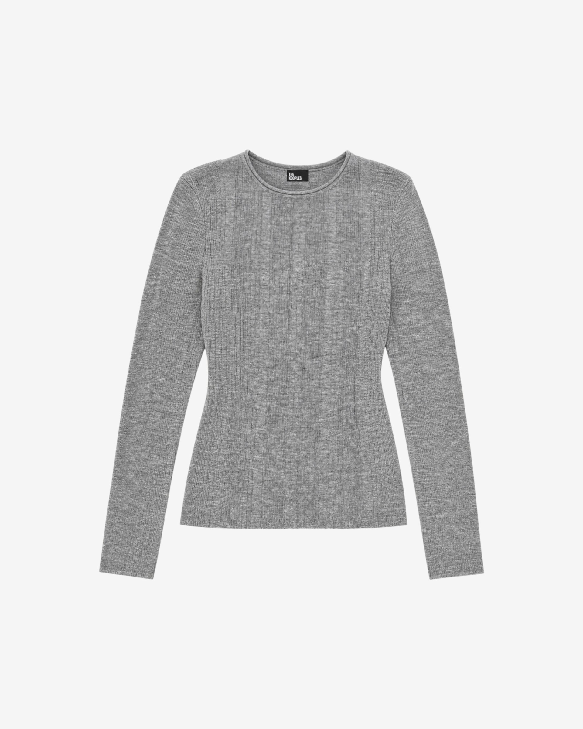 Anthracite Gray Blended Wool Top