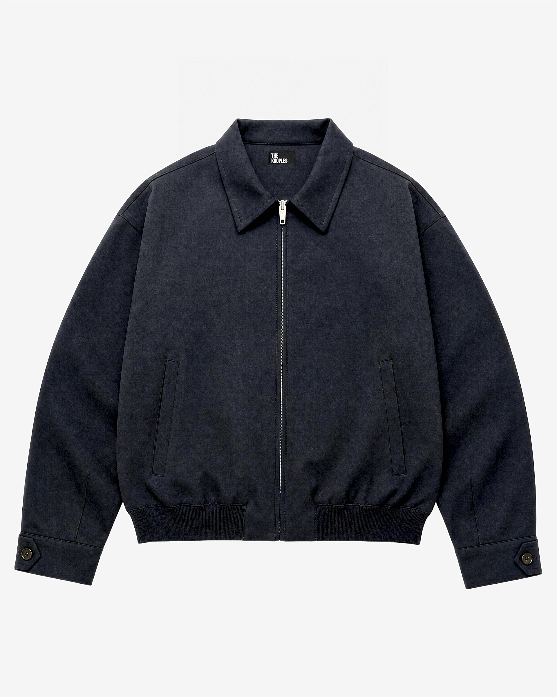 Black wool-blend jacket