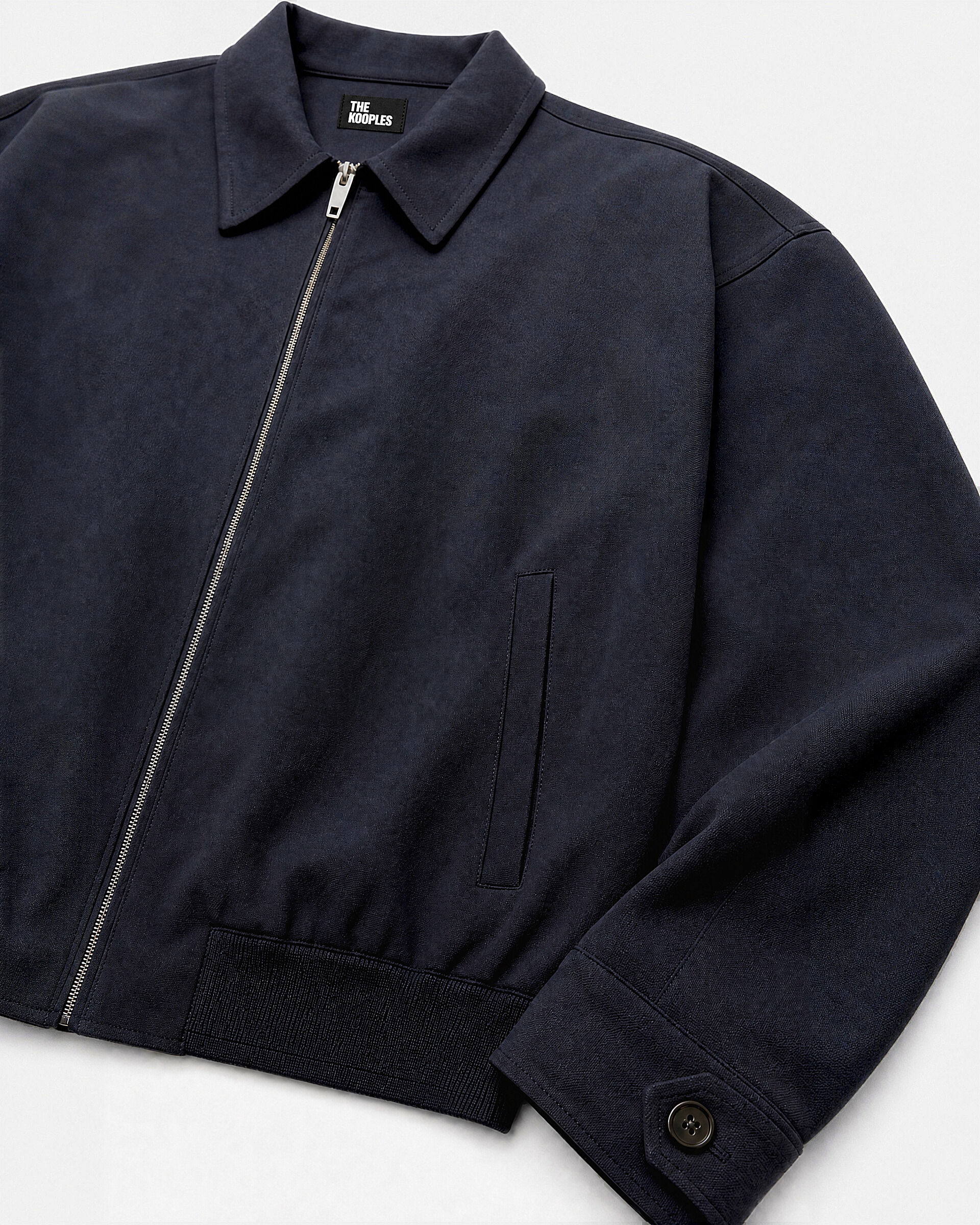 Black wool-blend jacket