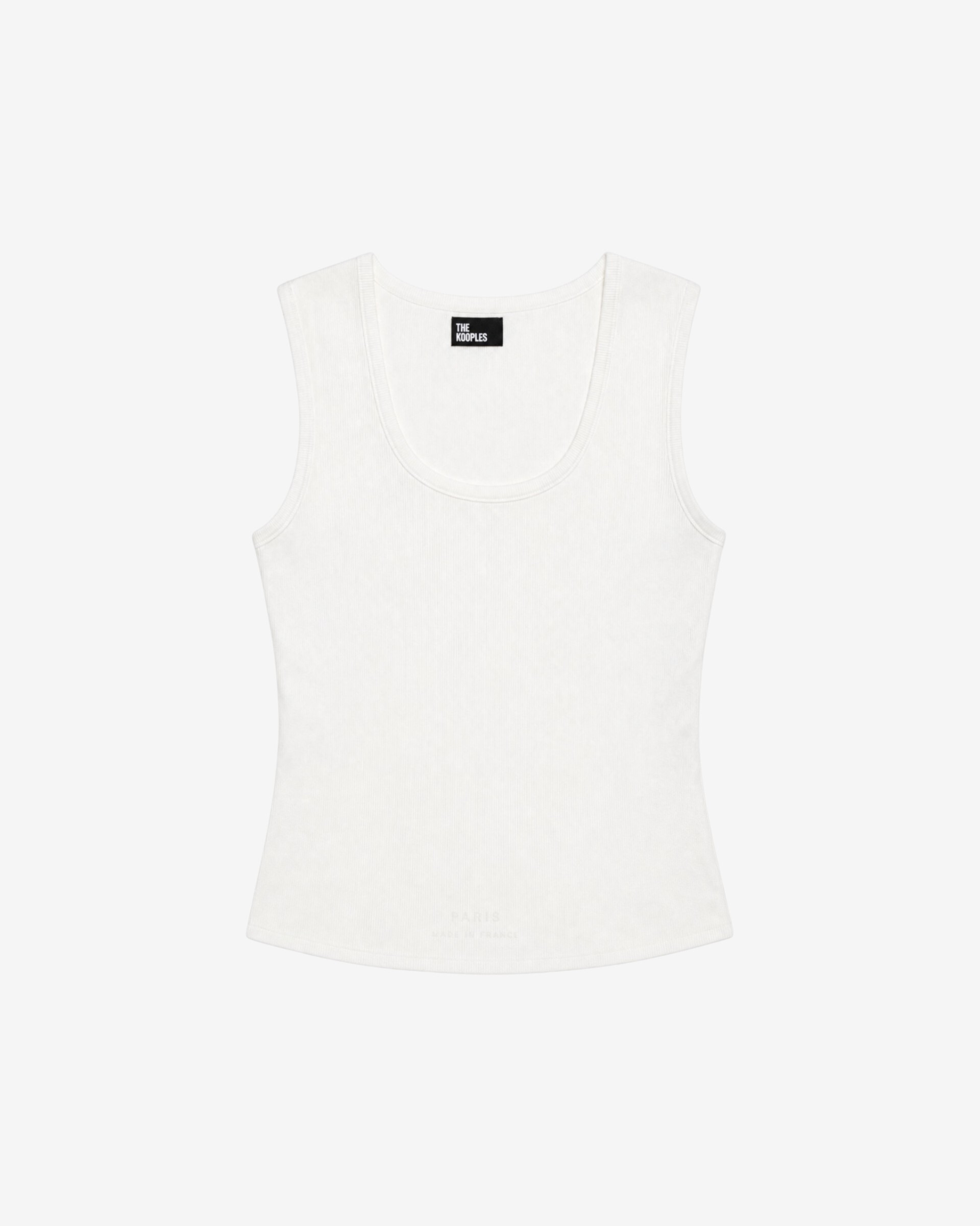 Ecru sleeveless top