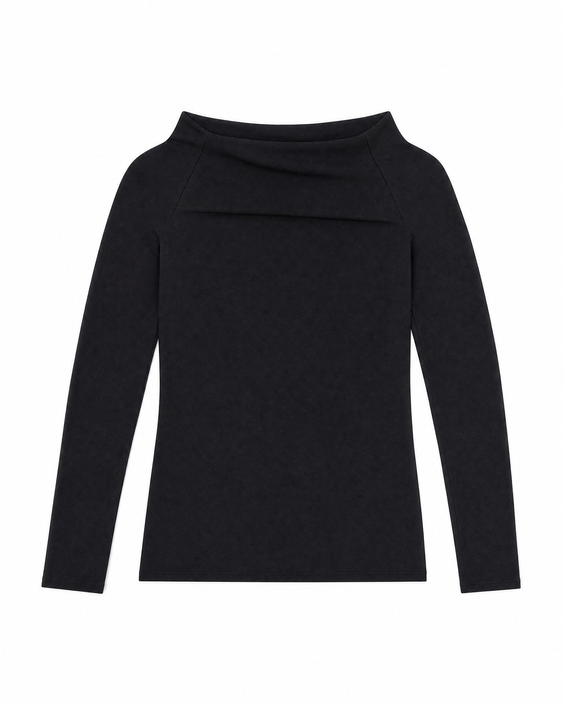 Black off-the-shoulder top