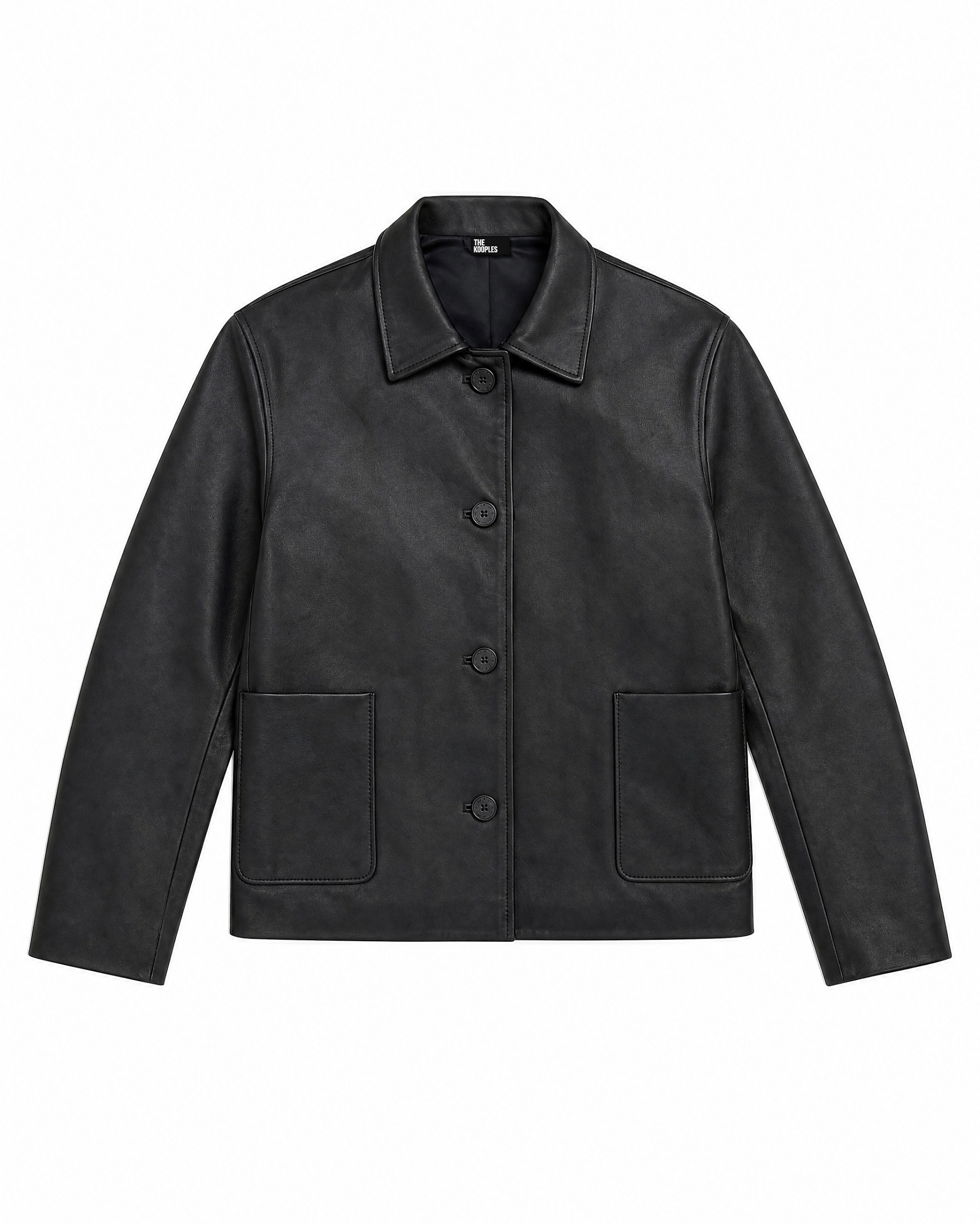 Black leather jacket
