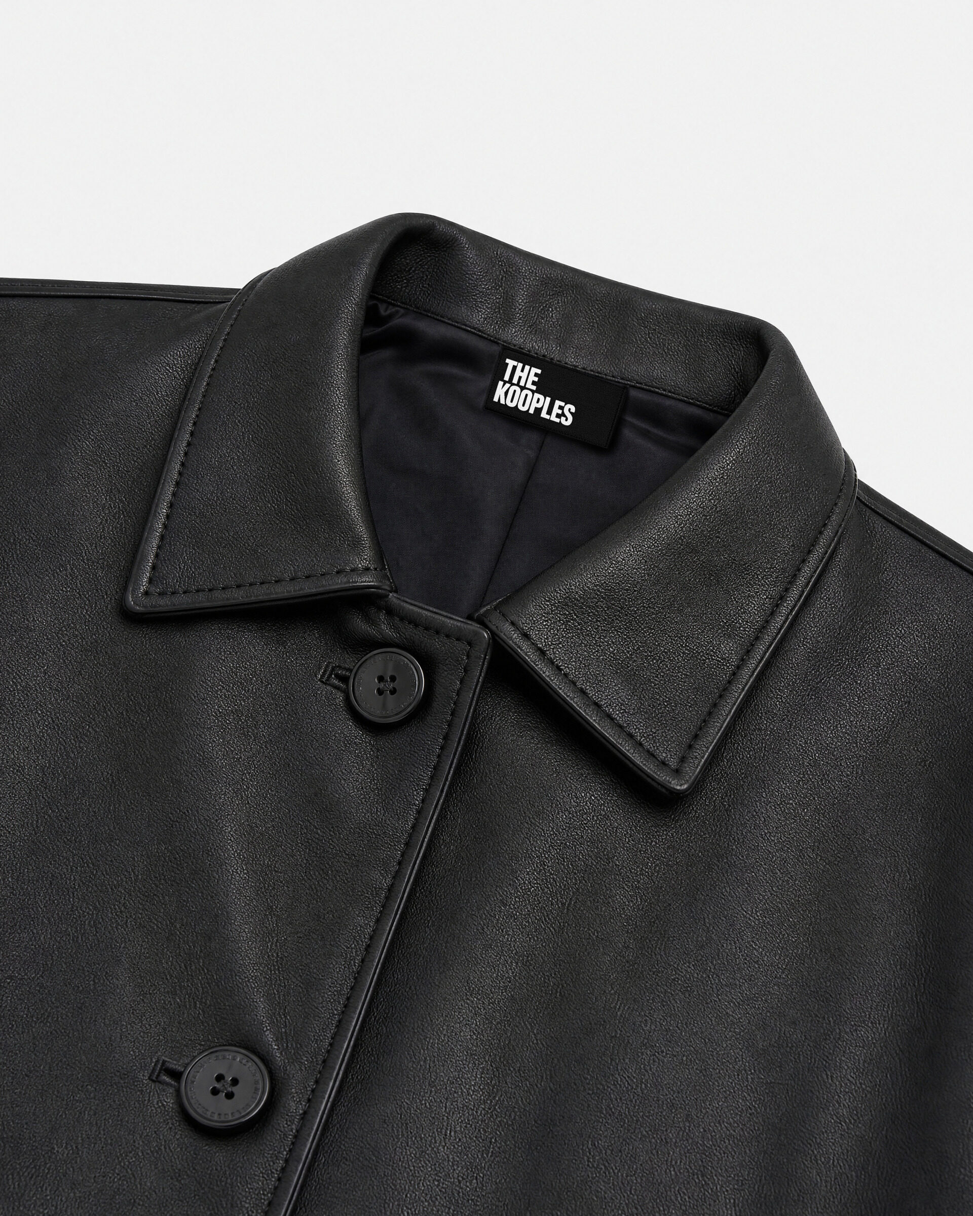 Black leather jacket