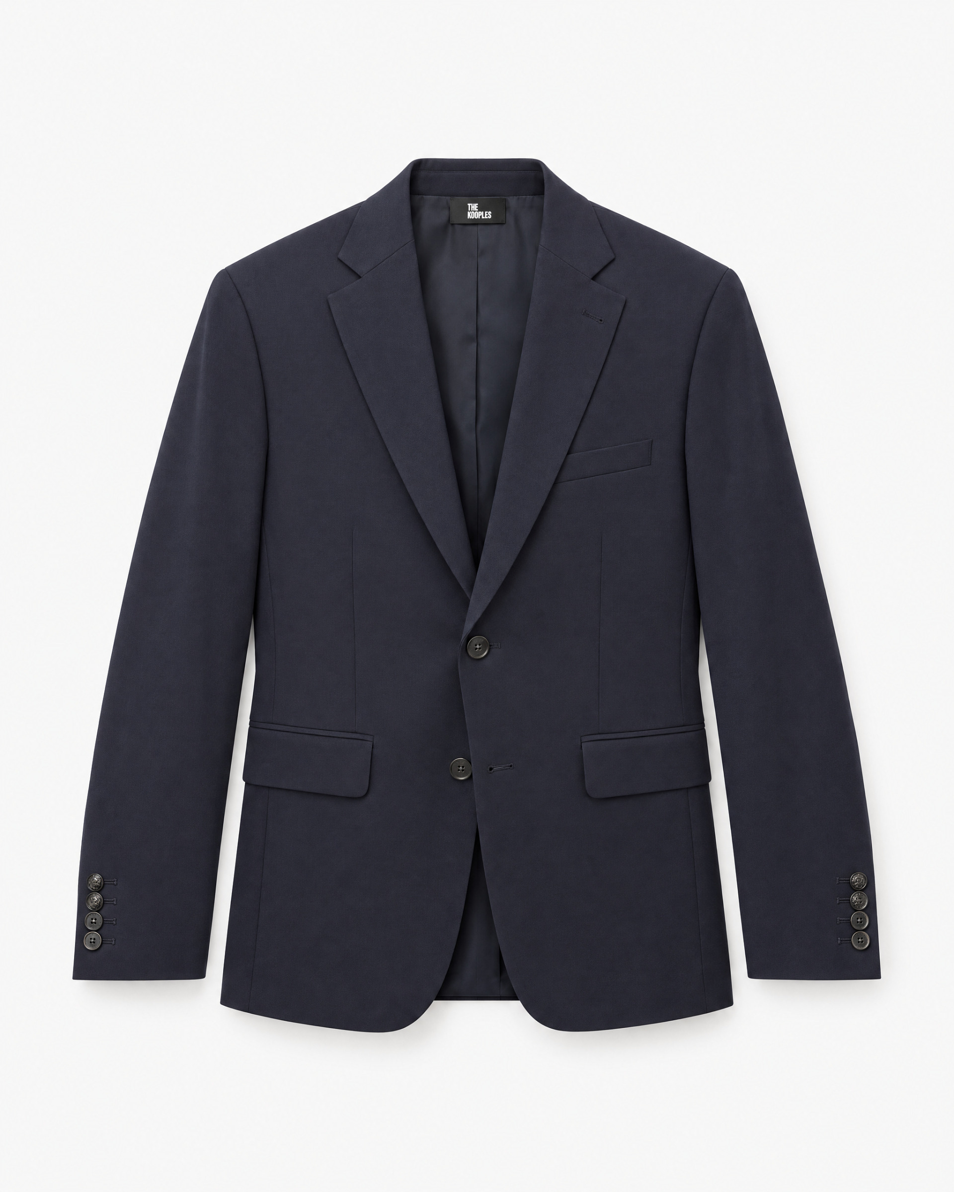 Navy semi-lined suit jacket