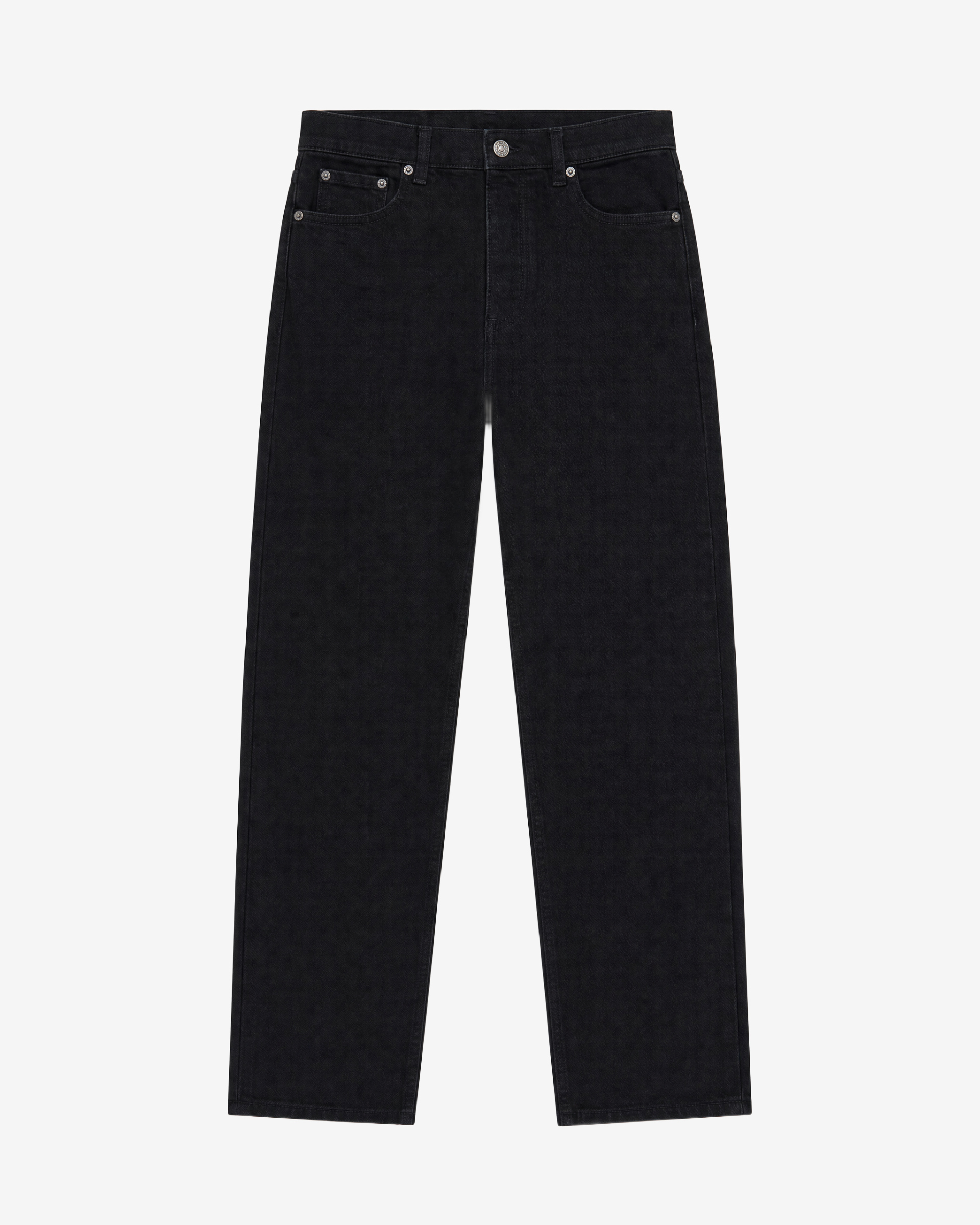 Black slim-fit jeans