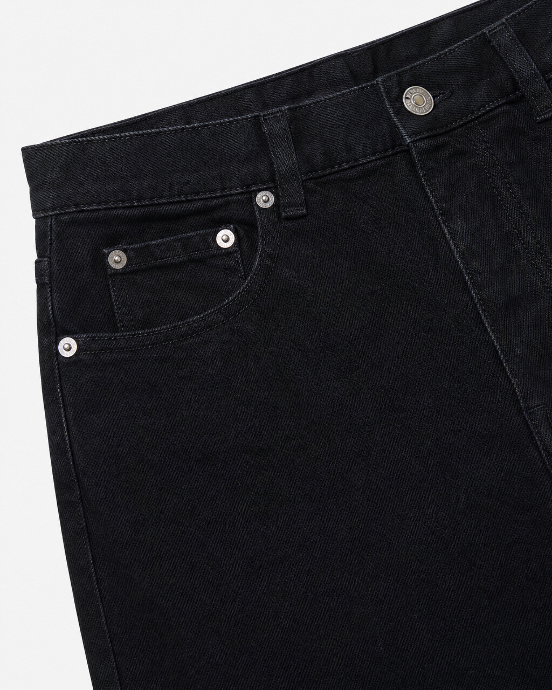 Black slim-fit jeans