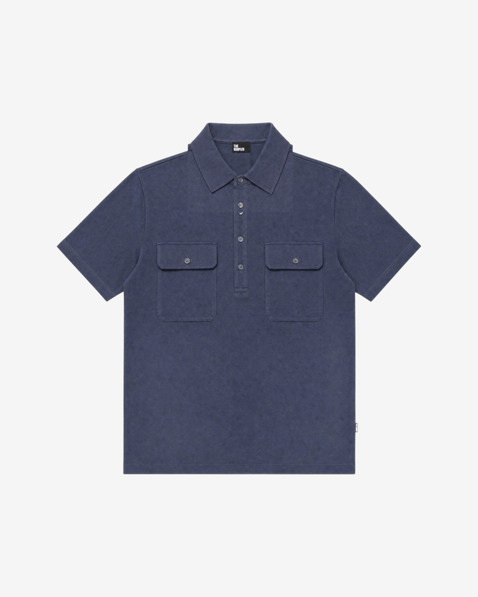Navy Short-Sleeve Polo Shirt