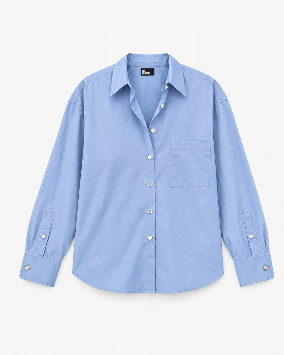 Blue cotton shirt