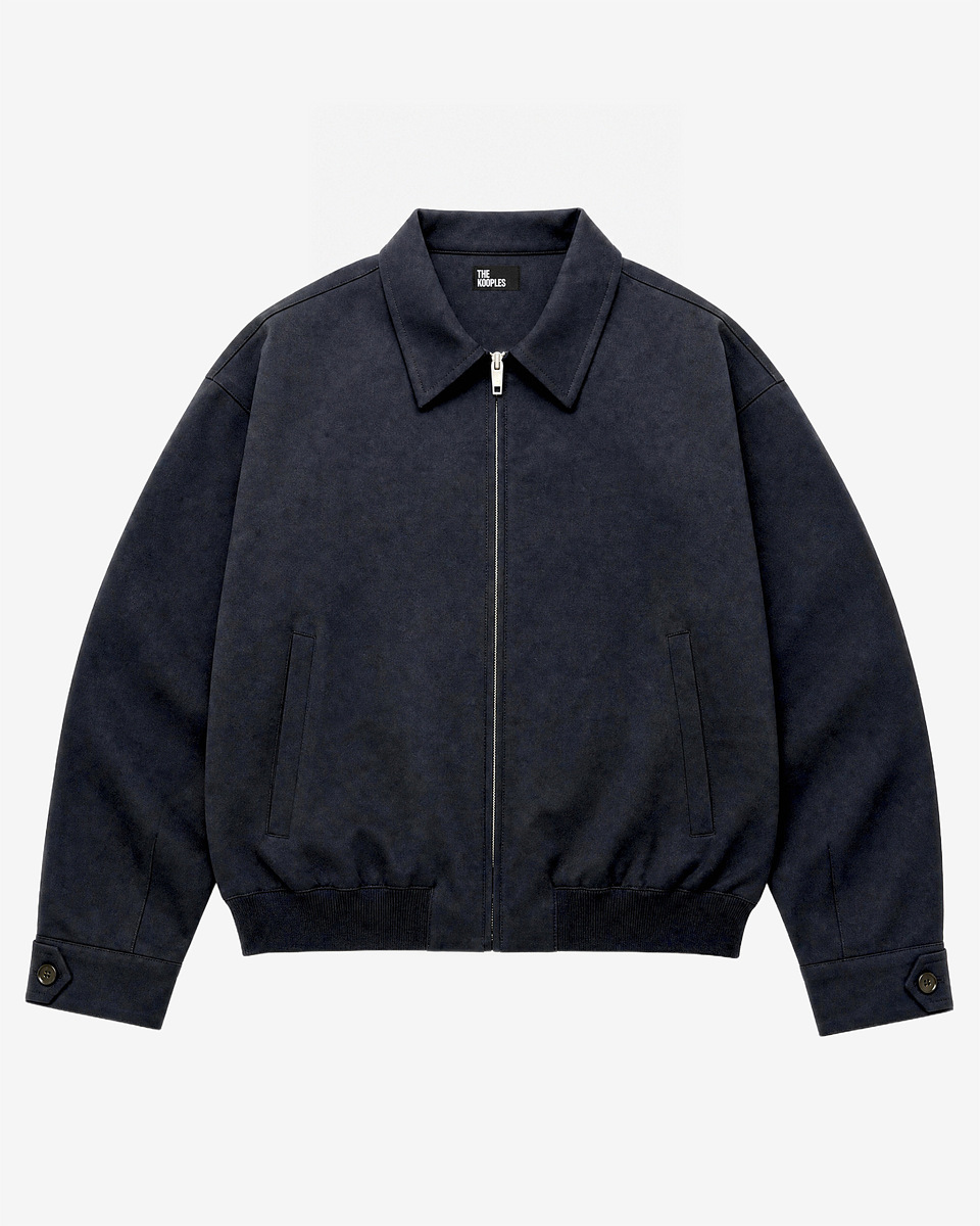Black wool-blend jacket