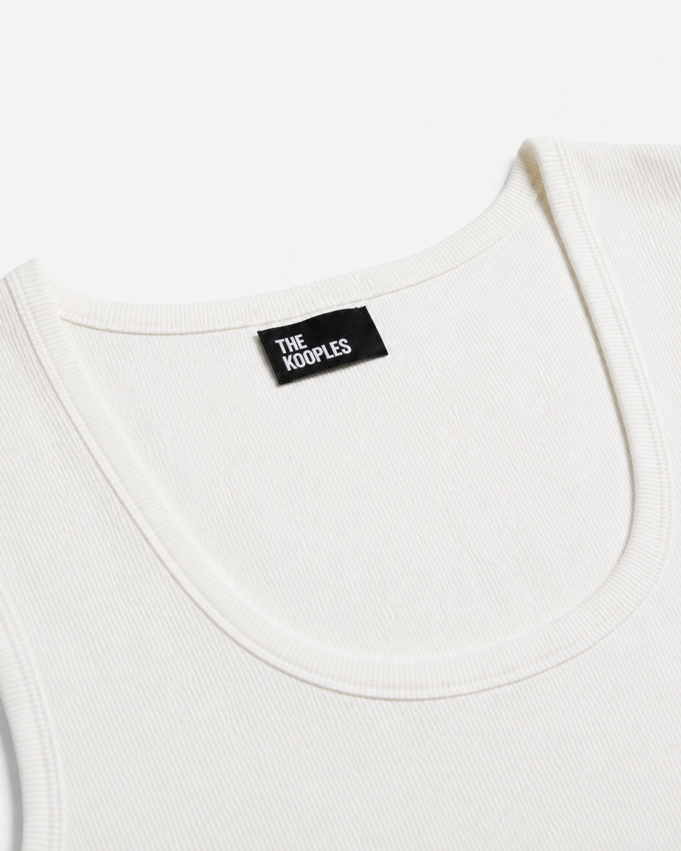 Ecru sleeveless top